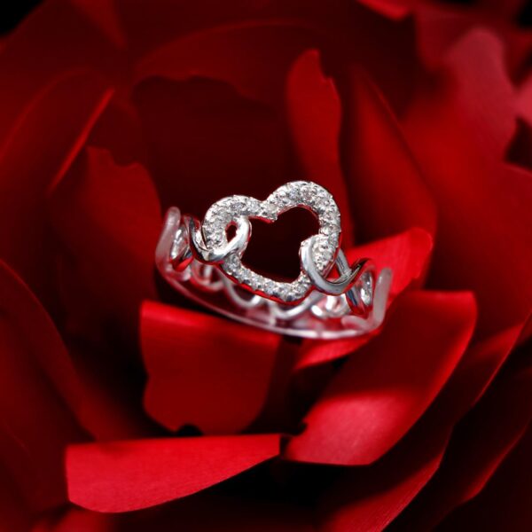 Bague Cœur Entrelacé